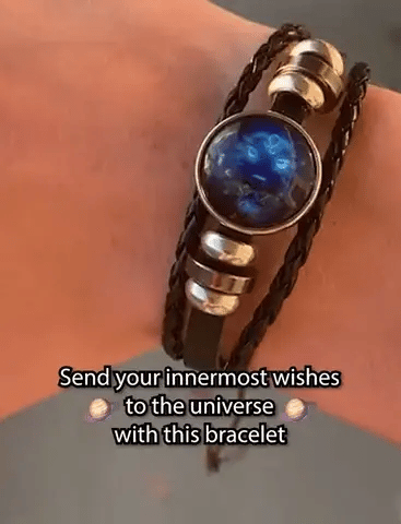 🎉Zodiac Constellations Luminous Starry Sky Punk Style Bracelet for All ⭐🌙